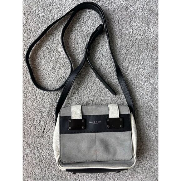 Rag & Bone mini pilot crossbody, $395 gray/white/black - Picture 2 of 10